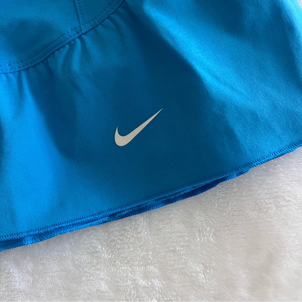 Nike Blue Athletic Tennis Skirt Built in Shorts Size Small!!